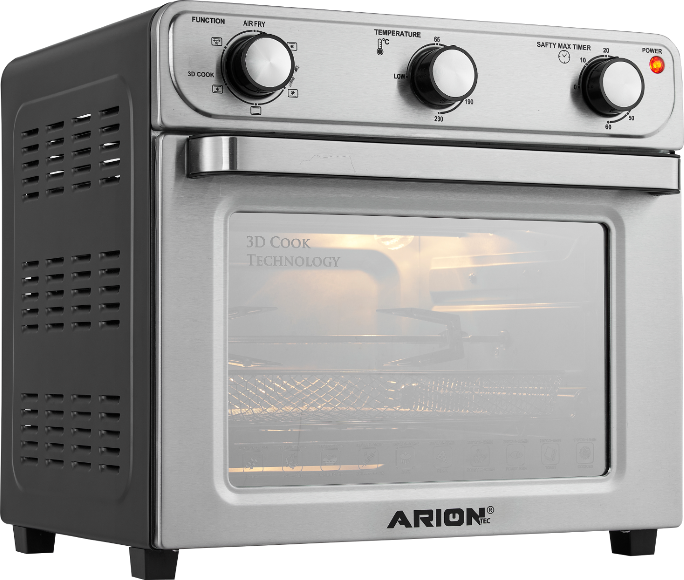 فرن قلاية الهواء آريون 28 لتر – 1600 وات موديل AR-2800 AF